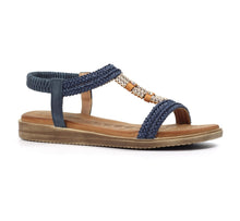 Load image into Gallery viewer, Lunar sandals Portofino Navy