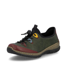 Load image into Gallery viewer, Green Elasticated Shoes for Women | Rieker N3271-54