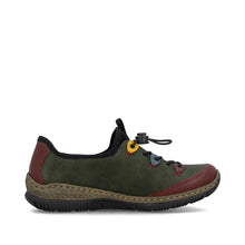 Load image into Gallery viewer, Green Elasticated Shoes for Women | Rieker N3271-54