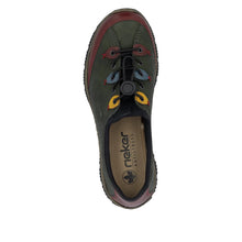 Load image into Gallery viewer, Green Elasticated Shoes for Women | Rieker N3271-54