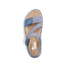 Load image into Gallery viewer, Rieker Women's Walking Sandal - Blue | 64870-14