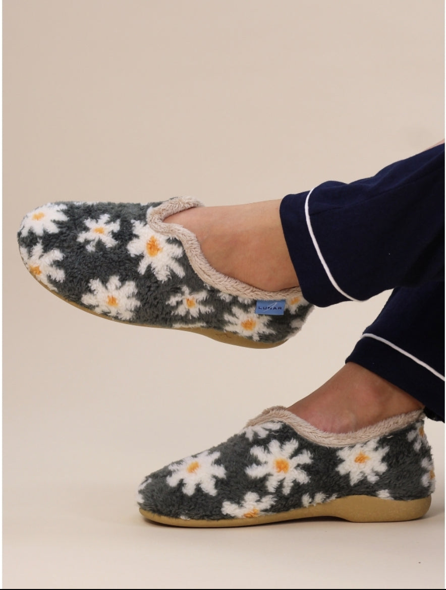 Lunar slippers Daisy grey