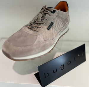 Bugatti Mens lace up light taupe Arx03