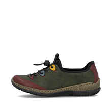 Load image into Gallery viewer, Green Elasticated Shoes for Women | Rieker N3271-54
