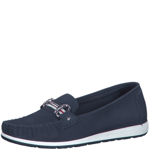 Marco Tozzi navy loafers