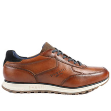 Load image into Gallery viewer, Bugatti Leather Lace Up Trainers - Cognac

