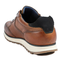 Load image into Gallery viewer, Bugatti Leather Lace Up Trainers - Cognac
