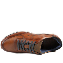 Load image into Gallery viewer, Bugatti Leather Lace Up Trainers - Cognac
