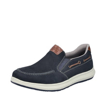 Load image into Gallery viewer, Rieker Men's slip on shoe- Blue | 16968-14
