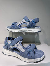 Load image into Gallery viewer, Relife Velcro walking sandal blue
