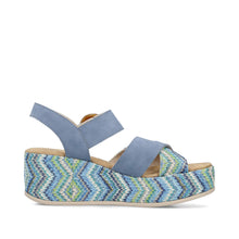Load image into Gallery viewer, Rieker Women's Wedge Sandal - Blue | 69469-14
