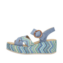 Load image into Gallery viewer, Rieker Women's Wedge Sandal - Blue | 69469-14
