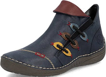 Load image into Gallery viewer, Rieker Women's Short Boot Boot - Blue
72581-14

