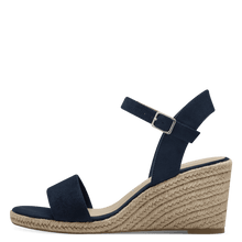 Load image into Gallery viewer, Tamaris Navy wedge 28300
