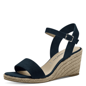 Tamaris Navy wedge 28300