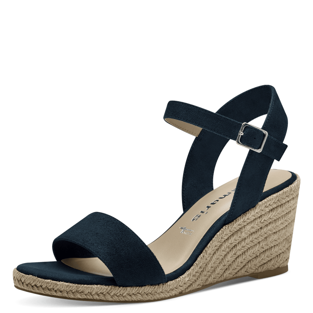 Tamaris Navy wedge 28300