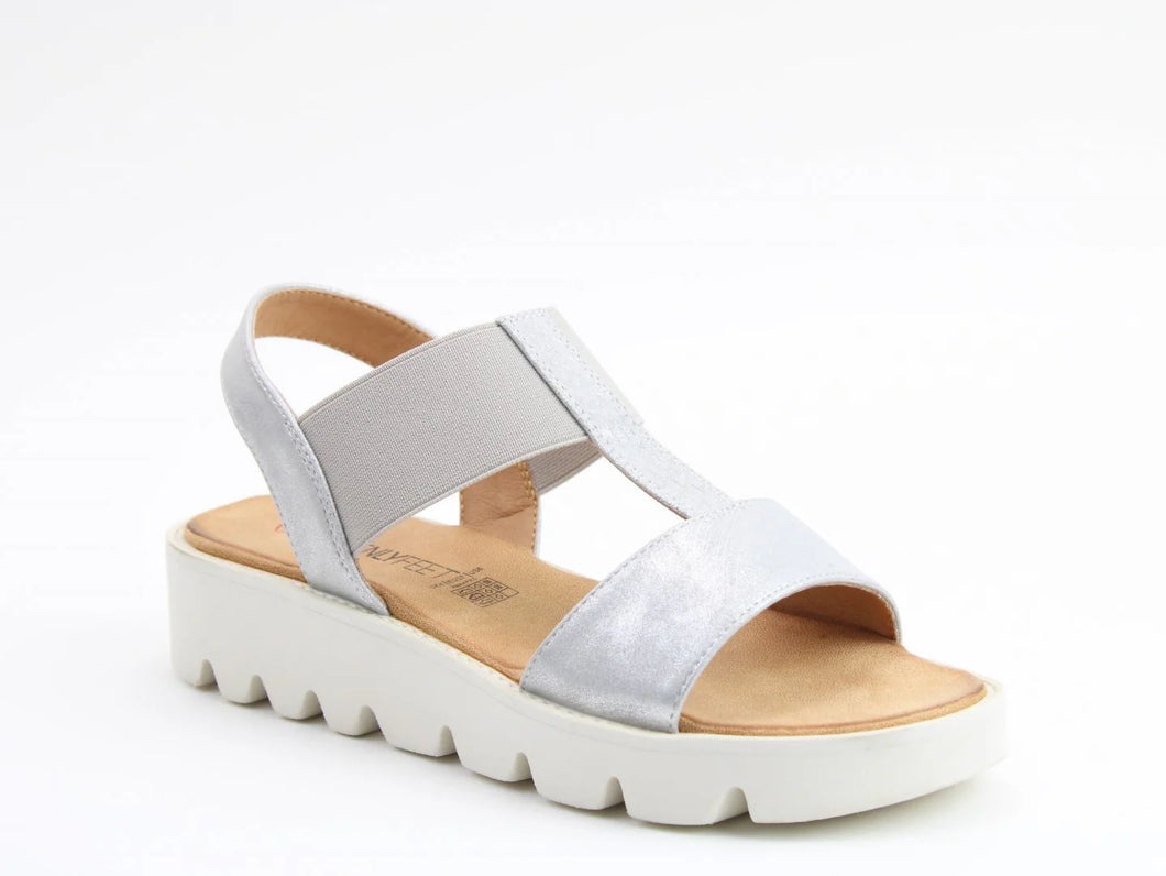 Heavenly Feet Ritz silver shimmer