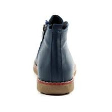 Load image into Gallery viewer, Lunar clair Navy Leather Ankle Boot
