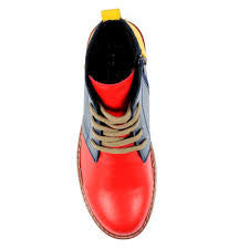 Lunar Nickee Red Multi Leather Boot
