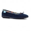 Load image into Gallery viewer, Lunar Navy Bow Pump Slipper
