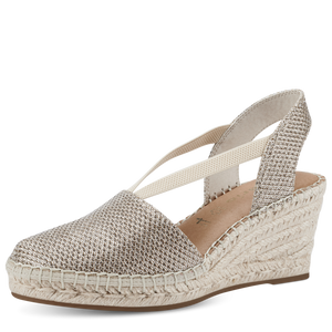 Tamaris 29603 light gold espadrilles