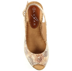 Lunar Doretta Beige Wedge Sandal