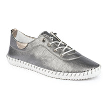 Load image into Gallery viewer, Lunar Leather Plimsoll Code: FLE030 Pewter
